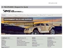 Tablet Screenshot of ams-ind.com
